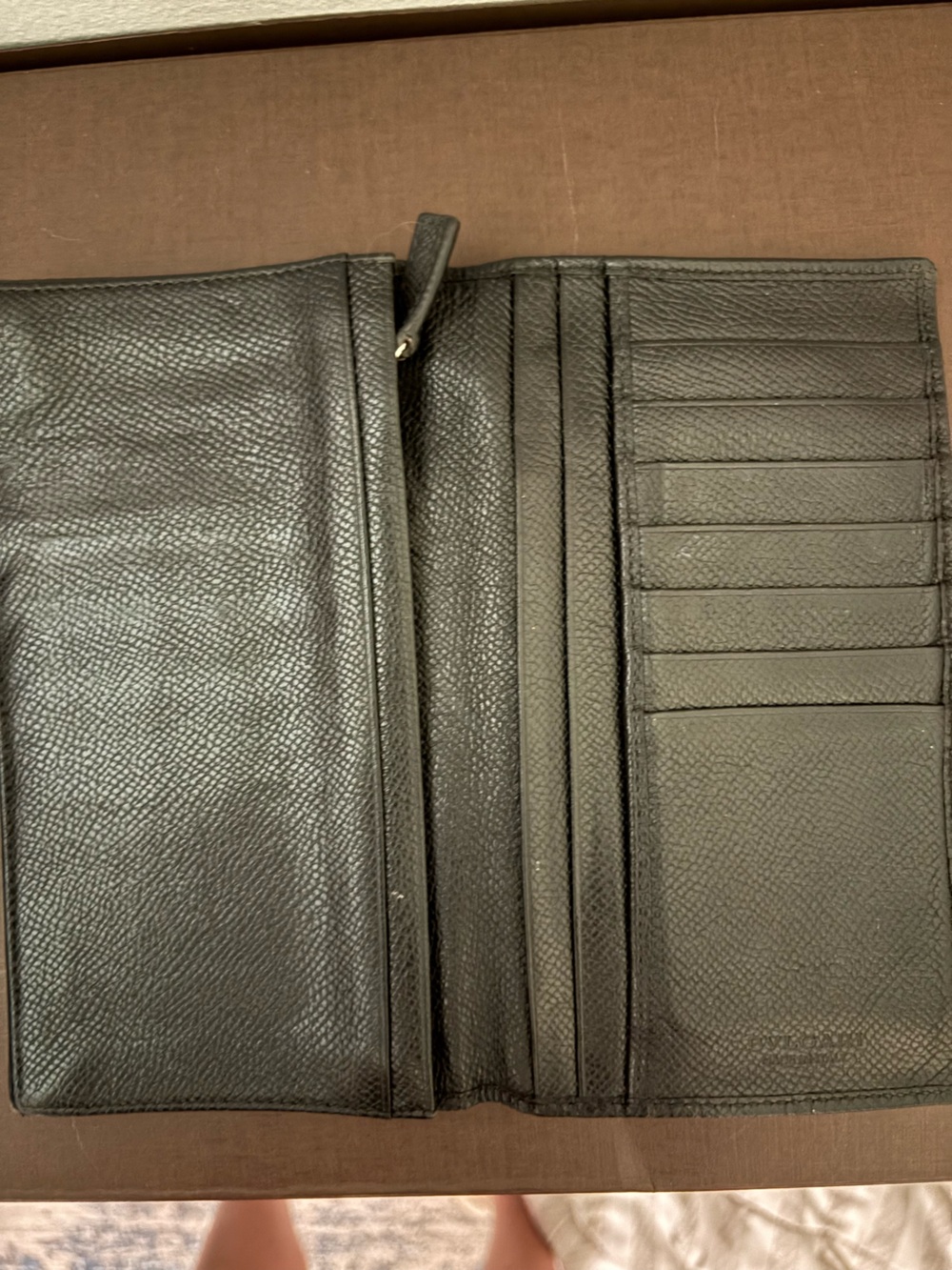 Bulgari Black Yen Leather Bifold Wallet View 6